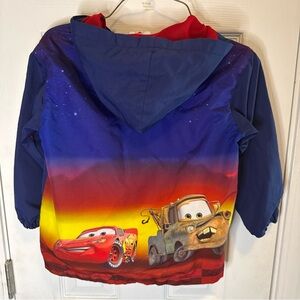 Disney Store Cars Lightning McQueen Racing Boys Hooded Windbreaker Jacket S 5/6